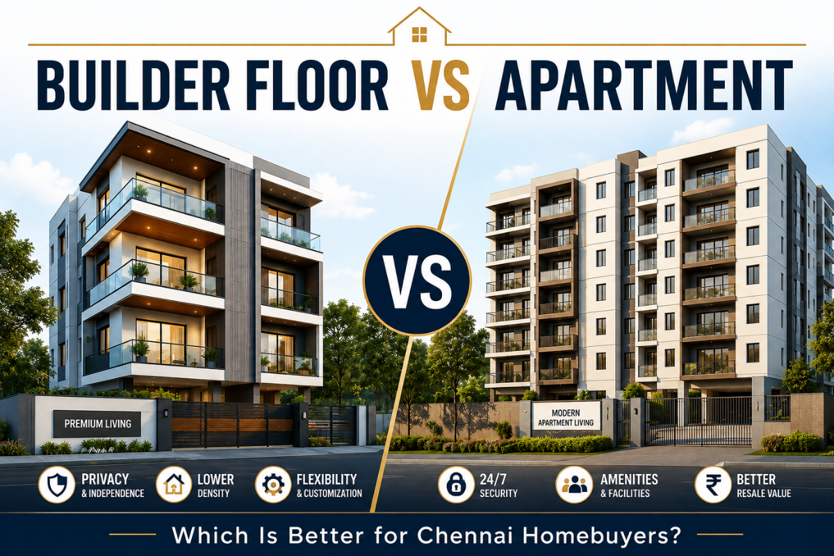 Builder Floor vs Apartment in Chennai: Which Is Better?